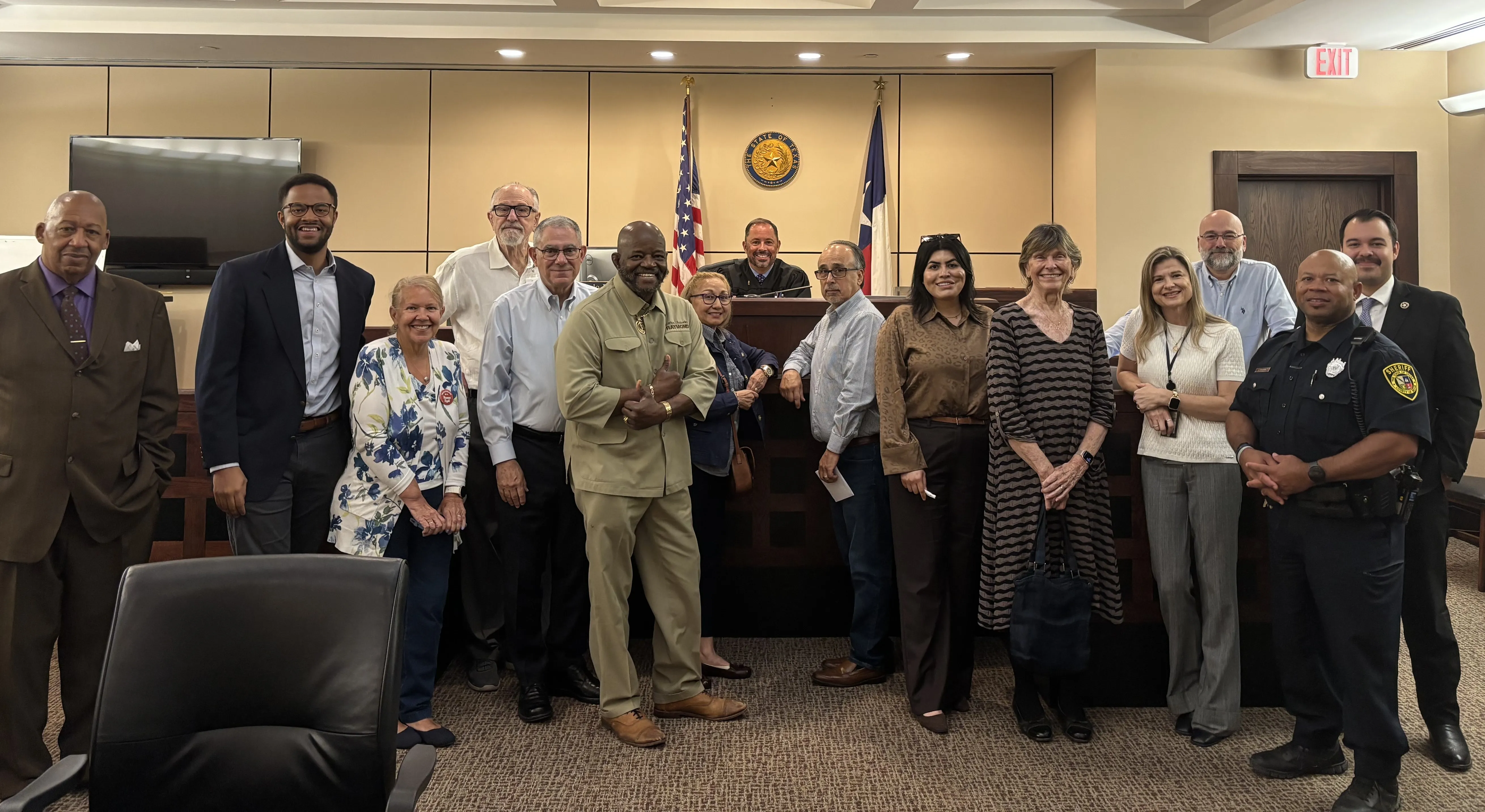 NEBCD group at Bexar County Courthouse